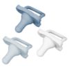 Picture of Dr. Brown's HappyPaci 100% Silicone Baby Pacifier, Contoured One-Piece Design, White, Blue, Light Blue, 0-6m, BPA-Free, 3 Pack