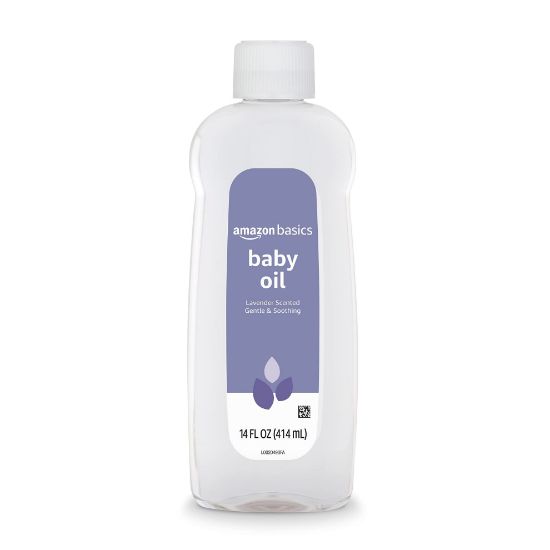 Picture of Amazon Basics Baby Oil, Lavender Scented, 14 Fluid Ounce, 1-Pack (Previously Solimo)