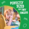 Picture of Earth's Best Organic Melty Hoops, Bite-Sized Snacks for Babies 8 Months and Up, Spring Veggie, 0.32 Ounce Individual Bags (Pack of 4)