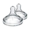 Picture of Dr. Brown's Natural Flow Level 1, Wide-Neck Baby Bottle Nipple, Slow Flow, 100% Silicone, 0m+ , 2 Count (Pack of 1)
