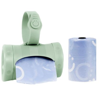 Picture of Ubbi On-the-Go Diaper Bag Dispenser for Travel, Retractable Must Have for Newborns, Helpful Baby Accessory, Sage Green