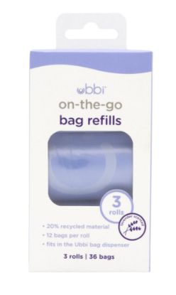Picture of Ubbi On-the-Go Refill Bags, Lavender Scented, Value Pack of 36, Baby On The Go Diapering Essentials