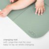 Picture of Ubbi On-The-Go Diaper Changing Baby Mat, Soft and Comfortable Diaper Bag Accessory Must Have for Newborns, Easy to Clean, Portable Folding Pad, Baby Traveling Accessories, Sage Green