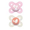 Picture of MAM Start Newborn Pacifiers (2 pack, 1 Sterilizing Pacifier Case), Newborn Baby Girl Pacifiers, Best Pacifier for Breastfed Babies, Self Sterilizing Baby Pacifier Case, Baby Pacifiers, 1-Set