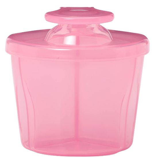 Picture of Dr. Brown's Baby Formula Dispenser with Snap-On Lid for On-the-Go Feedings,Milk Powder Dispenser for Traveling with Infant,Pink