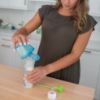 Picture of Dr. Brown's Baby Formula Dispenser with Snap-On Lid for On-the-Go Feedings,Milk Powder Dispenser for Traveling with Infant,Blue