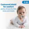 Picture of Dr. Brown's HappyPaci 100% Silicone Baby Pacifier, Contoured One-Piece Design, Black, Cool Gray, White, 0-6m, BPA-Free, 3 Pack