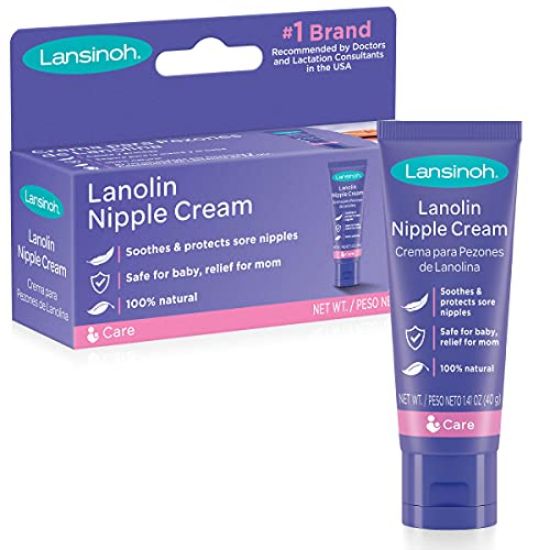 Picture of Lanolin Nipple Cream for Breastfeeding, 1.41 Ounces. Best Version!