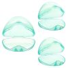 Picture of Accmor Pacifier Case, Pacifier Holder Case, Pacifier Container for Travel, BPA Free,Transparent Green, 3 Pack