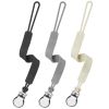 Picture of Silicone Pacifier Clip, Seposeve Pack of 3 Baby Pacifier Teether Clip with 4 Texture, Soft Flexible Silicone Pacifier Leashes & Cases for Boy and Girl, Keeps Pacifier Clean, Black Grey White