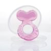 Picture of Nuby Silicone Teethe-eez Teether with Bristles, Includes Hygienic Case, Pink