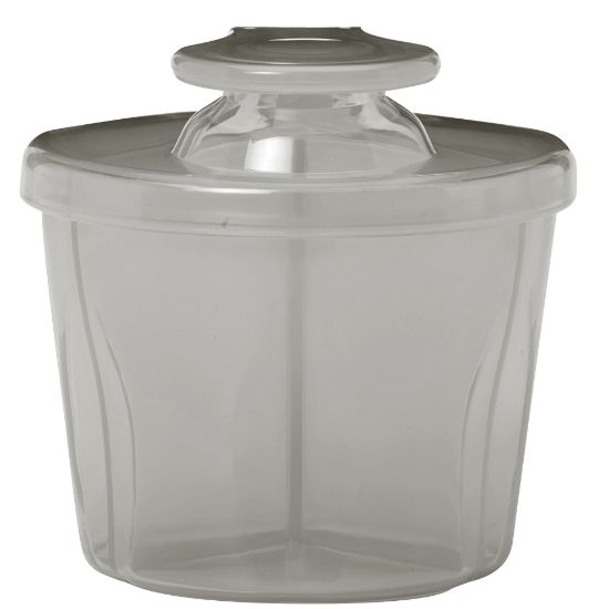 Picture of Dr. Brown's Baby Formula Dispenser with Snap-On Lid for On-the-Go Feedings,Milk Powder Dispenser for Traveling with Infant,Gray