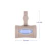 Picture of Ubbi Retractable On-the-Go Bag Dispenser for Baby Travel, Diaper Bag Accessory Must Have for Newborns, Helpful Baby Accessory, Taupe
