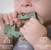 Picture of Moonkie Teething Toy, Safe & Easy to Hold BPA Free Silicone Baby Soothing Teethers, Prevent Finger Sucking Teether Toys Best for Babies 0-6 6-12 Months (Crocodile Misty Purple)
