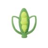 Picture of Infantino Lil' Nibbles Textured Silicone Teether -Sensory Exploration and Teething Relief with Easy to Hold Handles, Green Pea Pod