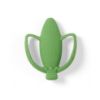 Picture of Infantino Lil' Nibbles Textured Silicone Teether -Sensory Exploration and Teething Relief with Easy to Hold Handles, Green Pea Pod