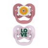 Picture of Dr. Brown's Advantage Baby Pacifier, Fully Symmetrical Soother with Soft Silicone Bulb, Lavender Love, 0-6m, BPA Free, 2 Pack