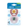 Picture of Dr. Brown's Advantage Baby Pacifier, Fully Symmetrical Soother with Soft Silicone Bulb, Lavender Love, 0-6m, BPA Free, 2 Pack