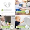 Picture of Baby Proofing Child Safety Locks (2 Pack) by Skyla Homes - The Safest, Quickest and Easiest 3M Adhesive Cabinet Latches, No Screws & Magnets, Multi-Purpose for Furniture, Kitchen, Ovens, Toilet Seats