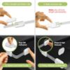 Picture of Baby Proofing Child Safety Locks (2 Pack) by Skyla Homes - The Safest, Quickest and Easiest 3M Adhesive Cabinet Latches, No Screws & Magnets, Multi-Purpose for Furniture, Kitchen, Ovens, Toilet Seats