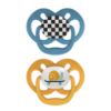 Picture of Dr. Brown's Advantage Baby Pacifier, Fully Symmetrical Soother with Soft Silicone Bulb, Skateboard Snail, 6-18m, BPA Free, 2 Pack