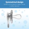 Picture of Dr. Brown's Advantage Baby Pacifier, Fully Symmetrical Soother with Soft Silicone Bulb, Skateboard Snail, 6-18m, BPA Free, 2 Pack