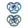 Picture of Dr. Brown's Advantage Glow-in-the-Dark Baby Pacifier, Fully Symmetrical Soother with Soft Silicone Bulb, Blue Nature, 6-18m, BPA Free, 2 Pack