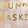 Picture of Laundry Basket 11.8x17.7 Inch Cotton Storage Basket Men/Women Kids/Baby Organize Clothes Gifts Toys&Diapers Neutral Pink&Gray Foldable Baskets with Handle Laundry/Bedroom/Bathroom (Pink)