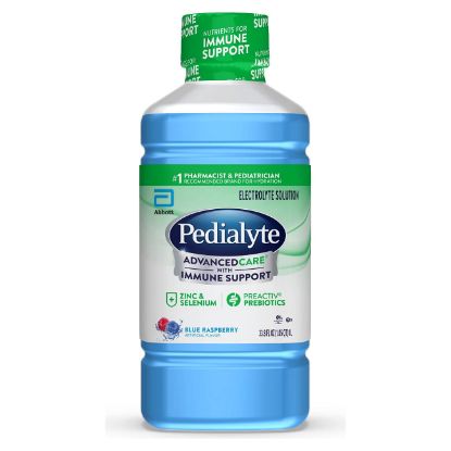 Picture of Pedialyte Advancedcare Blue Raspberry Electrolyte Solution, 33.8 Fl Oz Bottle