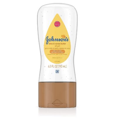 Picture of Johnson's Baby Oil Gel, Moisturizing Baby Massage Mineral Oil Enriched with Shea & Cocoa Butter, Dry Skin Relief for Babies, Kids & Adults, Nourishing & Gentle on Delicate Skin, 6.5 fl. oz