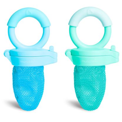 Picture of Munchkin Baby Feeder for Fresh Food and Fruit, 2 Pack, Blue/Mint