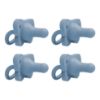 Picture of Dr. Brown's HappyPaci 100% Silicone Baby Pacifier, Contoured One-Piece Design, Blue, 0-6m, BPA-Free, 4 Pack