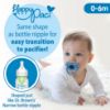 Picture of Dr. Brown's HappyPaci 100% Silicone Baby Pacifier, Contoured One-Piece Design, Blue, 0-6m, BPA-Free, 4 Pack