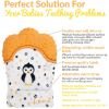 Picture of Liname️ Deluxe Teething Set Includes Teething Mitten for Babies & Teething Toy - Safe (BPA Free), Washable Teething Mitt - Provides Soothing Relief & Solves Your Babies Teething Problems