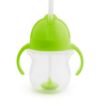 Picture of Munchkin Any Angle Sippy Cup for Toddlers, Spill Proof Weighted Straw Cup with Transition Handles for Babies 6 Months and Up, 7 Ounce, Green