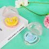 Picture of Accmor Pacifier Case, Pacifier Holder Case, Pacifier Container for Travel, BPA Free,Transparent Pink, 4 Pack