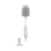 Picture of Dr. Brown's Soft Touch No Scratch Baby Bottle Cleaning Brush, Nipple Cleaner & Suction Cup Base for Easy Storage, BPA Free, Gray