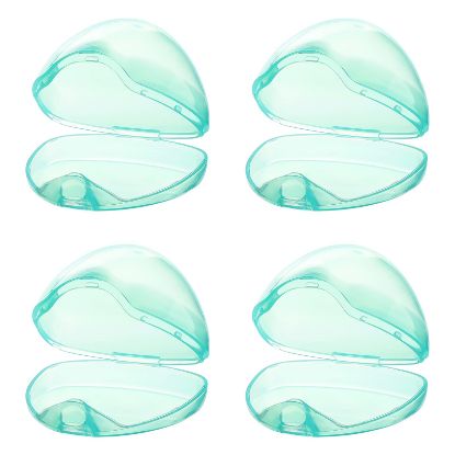 Picture of Accmor Pacifier Case, Pacifier Holder Case, Pacifier Container for Travel, BPA Free,Transparent Green, 4 Pack