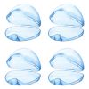 Picture of Accmor Pacifier Case, Pacifier Holder Case, Pacifier Container for Travel, BPA Free,Transparent Blue, 4 Pack