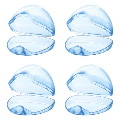 Picture of Accmor Pacifier Case, Pacifier Holder Case, Pacifier Container for Travel, BPA Free,Transparent Blue, 4 Pack
