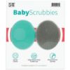 Picture of S&T INC. Exfoliating and Massaging Cradle Cap Bath Brushes for Baby, Silicone - 2 Inch x 2.5 Inch, Grey and Teal, 2 Pack