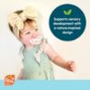 Picture of RaZbaby Soft Silicone Infant & Baby 3M+ Teether Toy Berrybumps Textured Teething Relief Pacifier - Soothes Sore Gums - Hands-Free & Easy-to-Hold Fruit-Shaped RaZberry Design, BPA Free - Blue