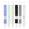 Picture of Babygoal Solid Color Pacifier Clips, 6 Pack Binky Paci Holder Clips and Leash for Boys and Girls Fits for Most Pacifier, Binkie Styles & Baby Teethers & Toys and Gift 6PS15