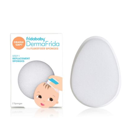 Picture of Frida Baby Replacement Sponges for The 3-Step Cradle Cap System by Dermafrida The Flakefixer 2 Pack of Soft Sponges Work with The Flakefixer System(Sold Separately)