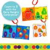 Picture of Let's Count Soft Book - World of Eric Carle the Very Hungry Caterpillar Baby on the Go Clip Teething Crinkle Soft Sensory Book for Babies, 5.25x5.25 Inch