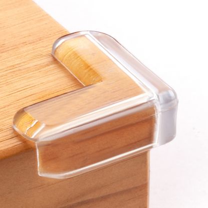 Picture of 8 Pack Corner Protector for Baby, Clear Furniture Corner Guard & Edge Safety Bumpers for Table Edges & Sharp Corners - Baby Proofing (L Shape)