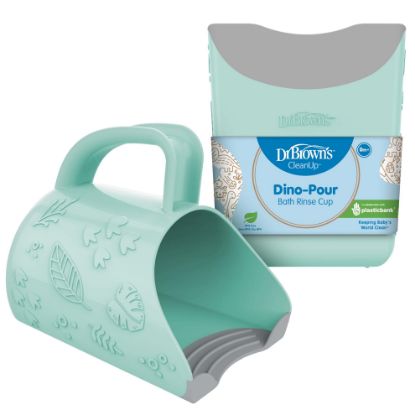 Picture of Dr. Brown's CleanUp Dino-Pour Baby Bath Rinse Cup, Tear-Free Rinsing for Babies and Toddlers, BPA Free