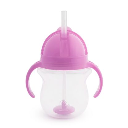 Picture of Munchkin Click Lock Weighted Straw Cup, 7 Ounce, Orange, Pack of 1