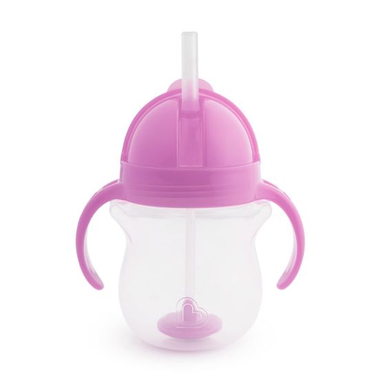 Picture of Munchkin Click Lock Weighted Straw Cup, 7 Ounce, Orange, Pack of 1