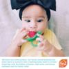 Picture of RaZbaby RaZberry Silicone Baby Teether Toy - Berrybumps Soothe Babies Sore Gums - Infant Teething Toy - Hands Free Design - BPA Free - Easy-to-Hold Design - Teething Relief Pacifier - Coconut